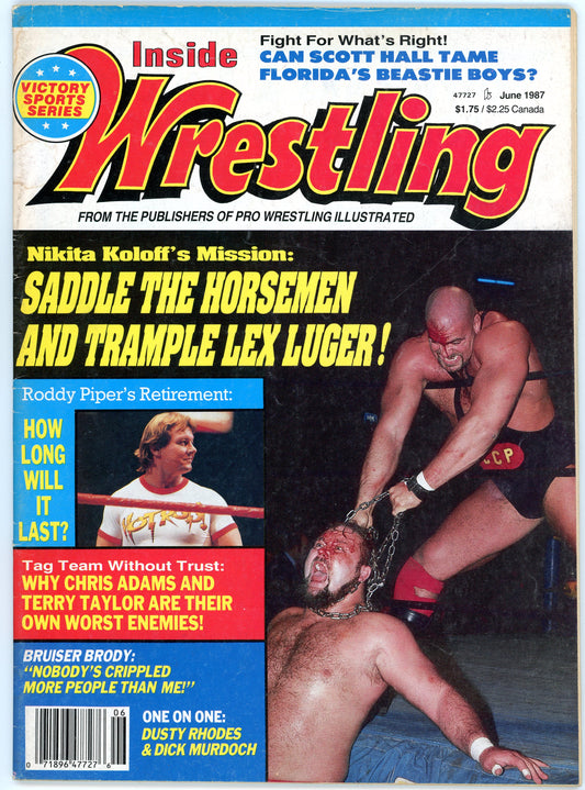 Inside Wrestling Vintage Magazine (June, 1987) Nikita Koloff