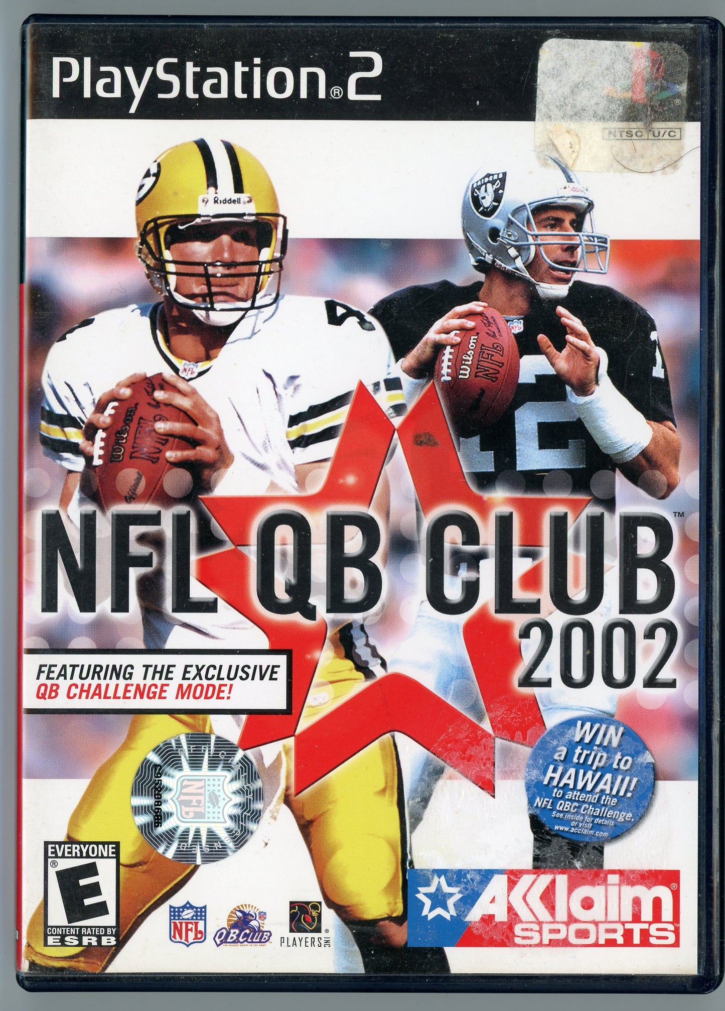 NFL QB Club 2002 Playstation 2 Video Game Disc In Box