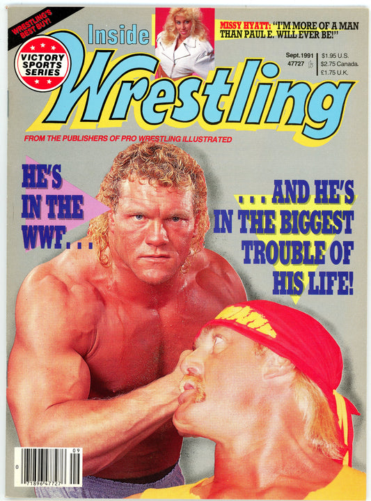 Inside Wrestling Vintage Magazine (September, 1991) Sid Justice, Hulk Hogan