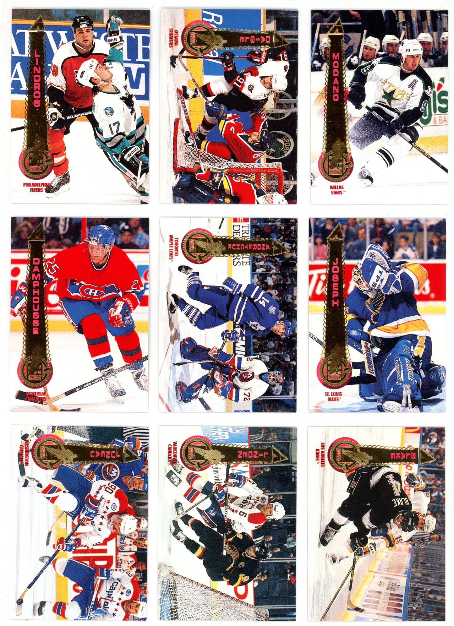 1994/95 Pinnacle NHL Hockey Series One Set (270 Cards)