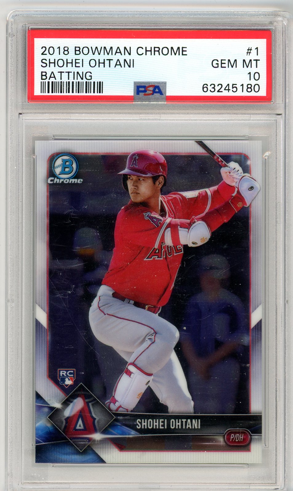 2018 Bowman Chrome Shohei Ohtani Graded Rookie Card #1 PSA 10