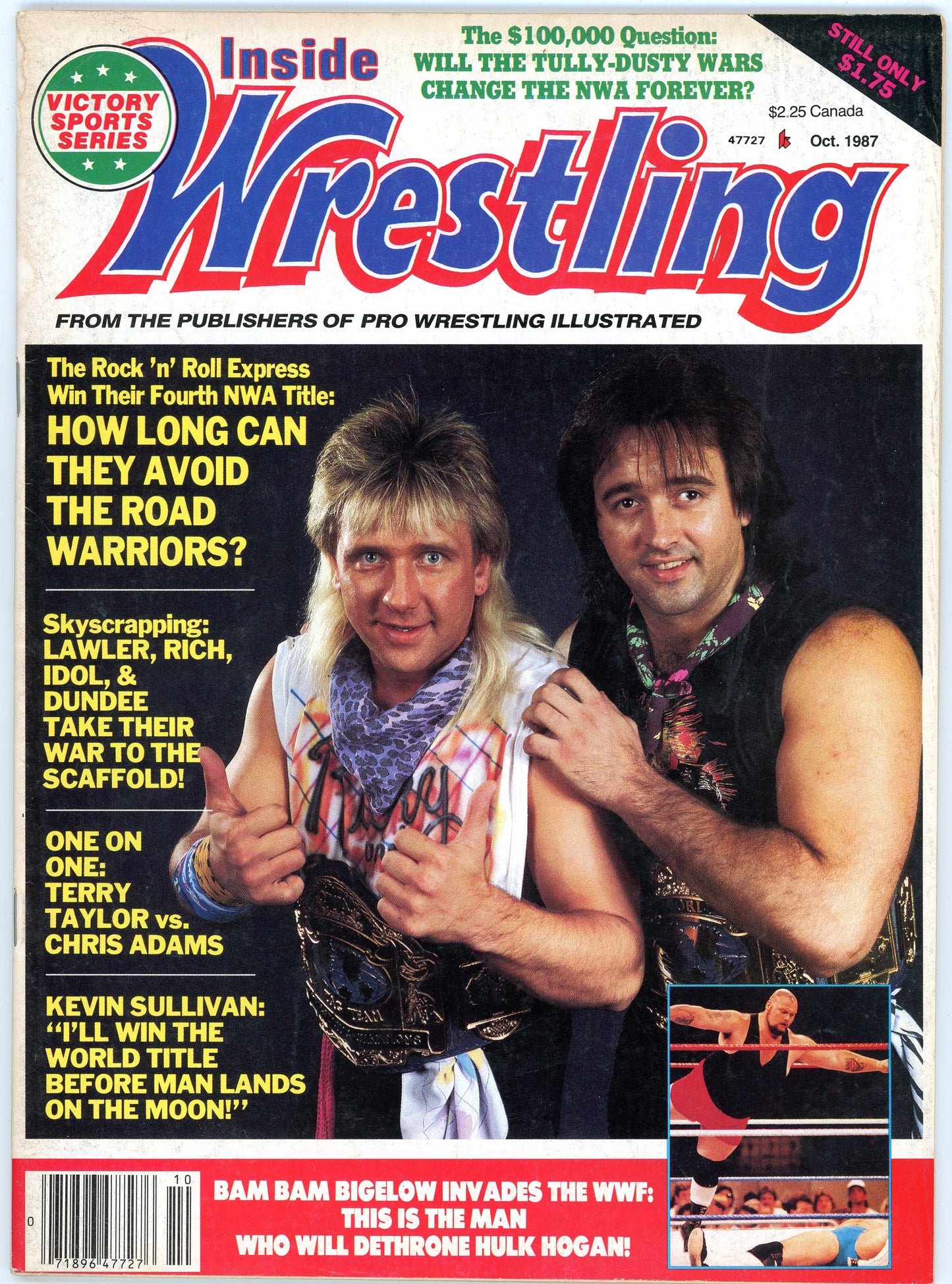 Inside Wrestling Vintage Magazine (October, 1987) Rock 'n' Roll Express