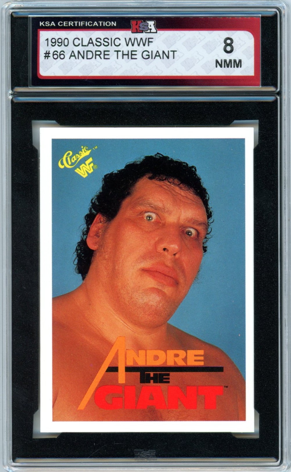 1990 Classic WWF Andre the Giant #66 Graded Wrestling Card KSA 8