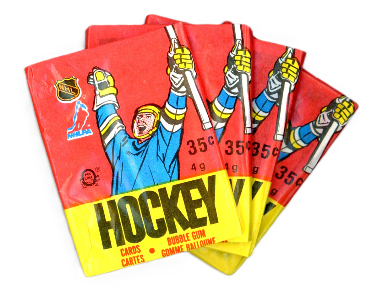 1987/88 OPC O-Pee-Chee NHL Hockey Card Unopened Vintage Wax Pack Lot (Lot of 4)