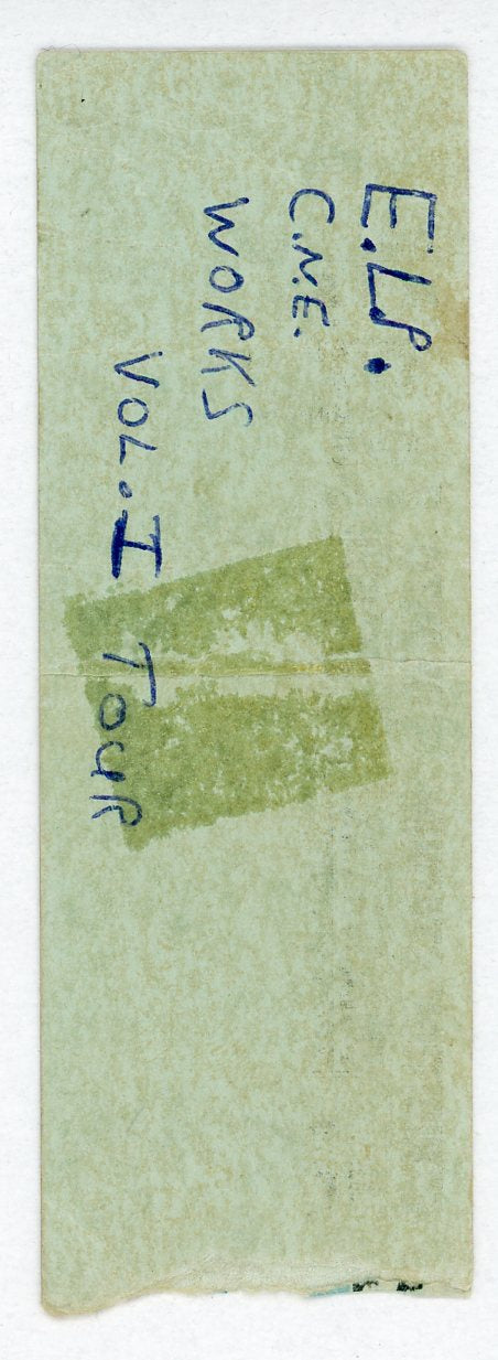 Emerson, Lake & Palmer Vintage Concert Ticket Exhibition Stadium (Toronto, 1977)