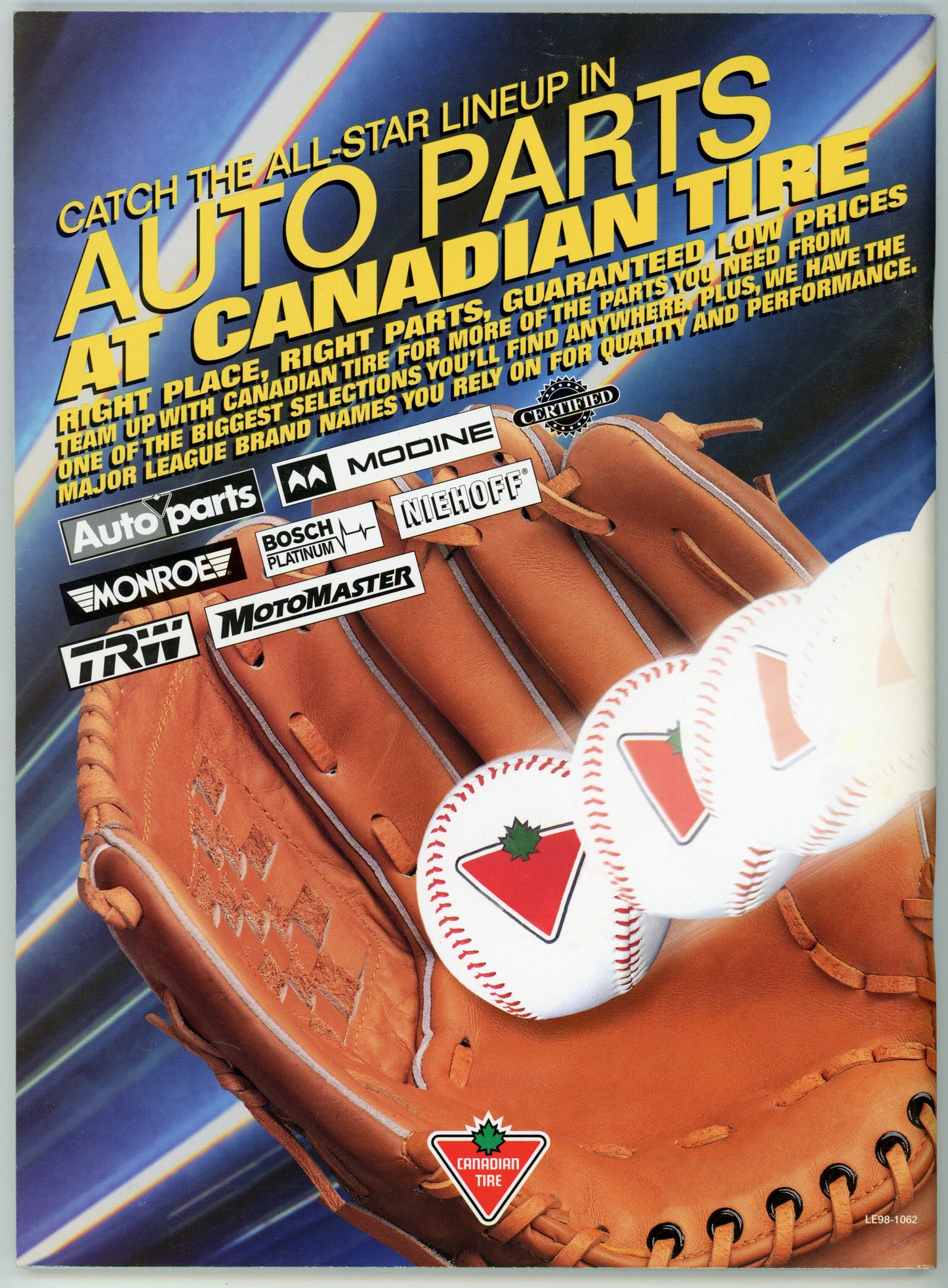 1998 Playball! Official Blue Jays Magazine Issue 2 Ed Sprague Cover