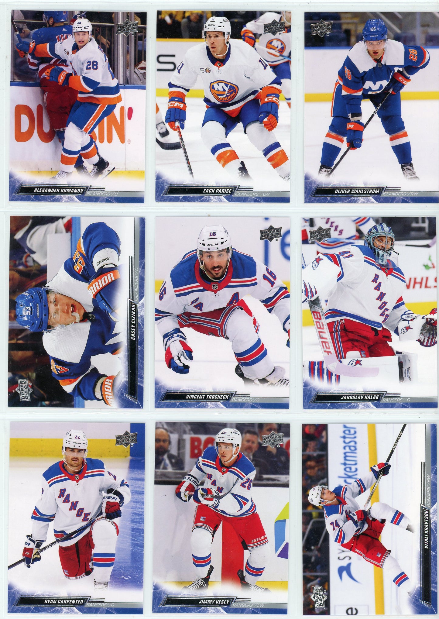 2022/23 Upper Deck Extended Series Hockey Card Base Set (200 Cards)