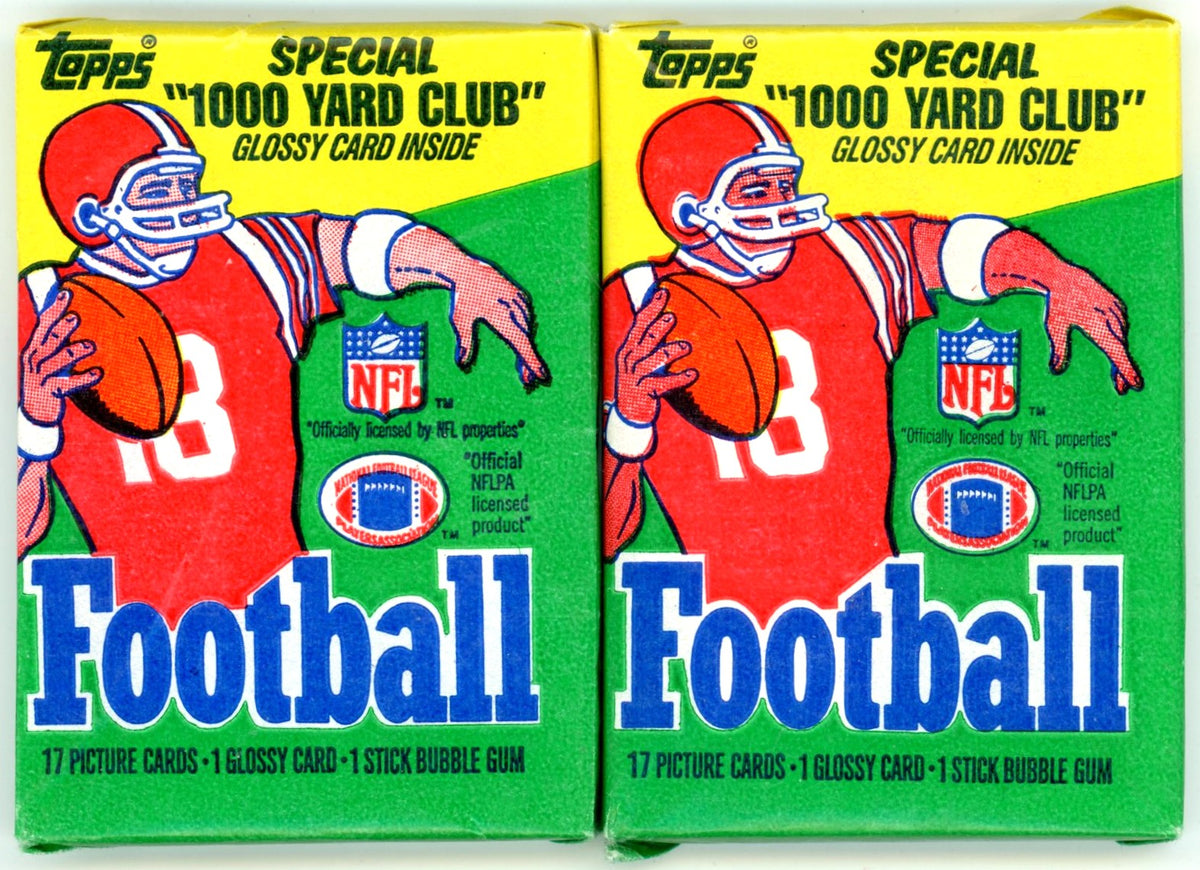 1986 Topps NFL Football Card Unopened Wax Pack Lot (Lot of 2) Possible Jerry Rice Rookie