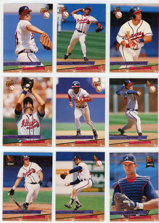 1993 Fleer Ultra Baseball Card Low Series Set (300 Cards)