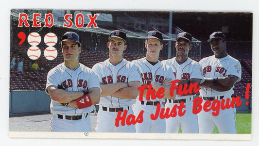 Boston Red Sox 1988 Pocket Game Schedule