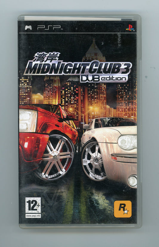 2005 Rockstar Games Midnight Club 3: DUB Edition PSP Video Game Disc In Box