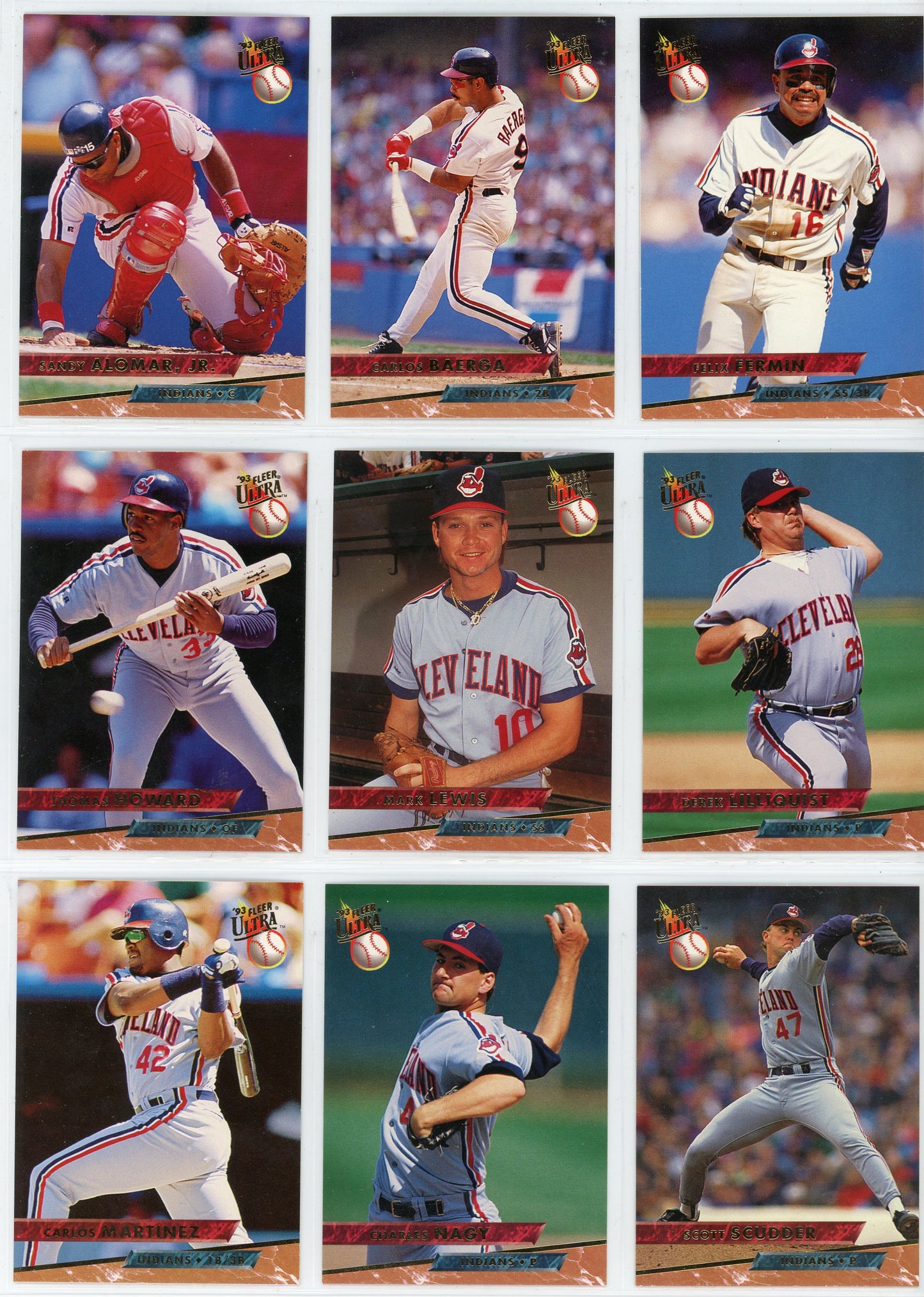 1993 Fleer Ultra Baseball Card Low Series Set (300 Cards)