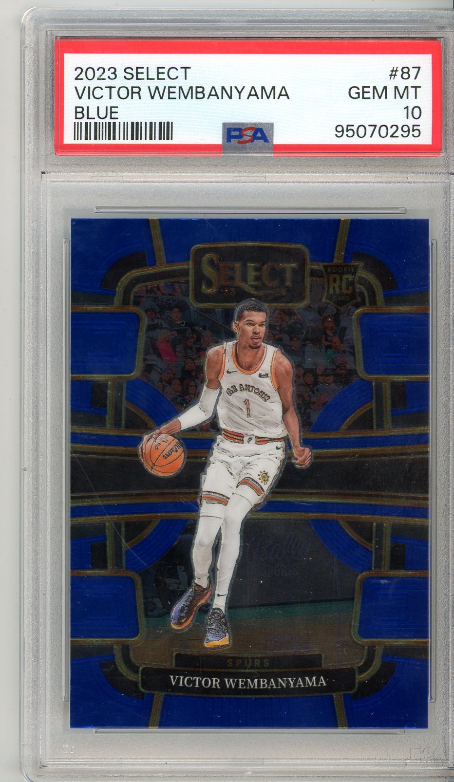 2023 Select Victor Wembanyama Graded Rookie Card #87 PSA 10