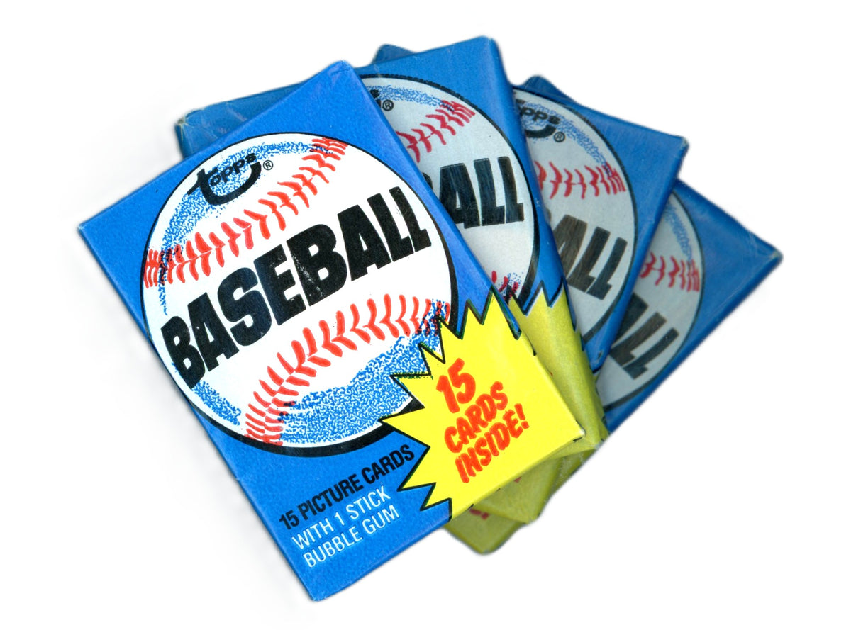 1980 Topps MLB Baseball Card Unopened Wax Pack Lot (Lot of 4) Possible Rickey Henderson Rookie