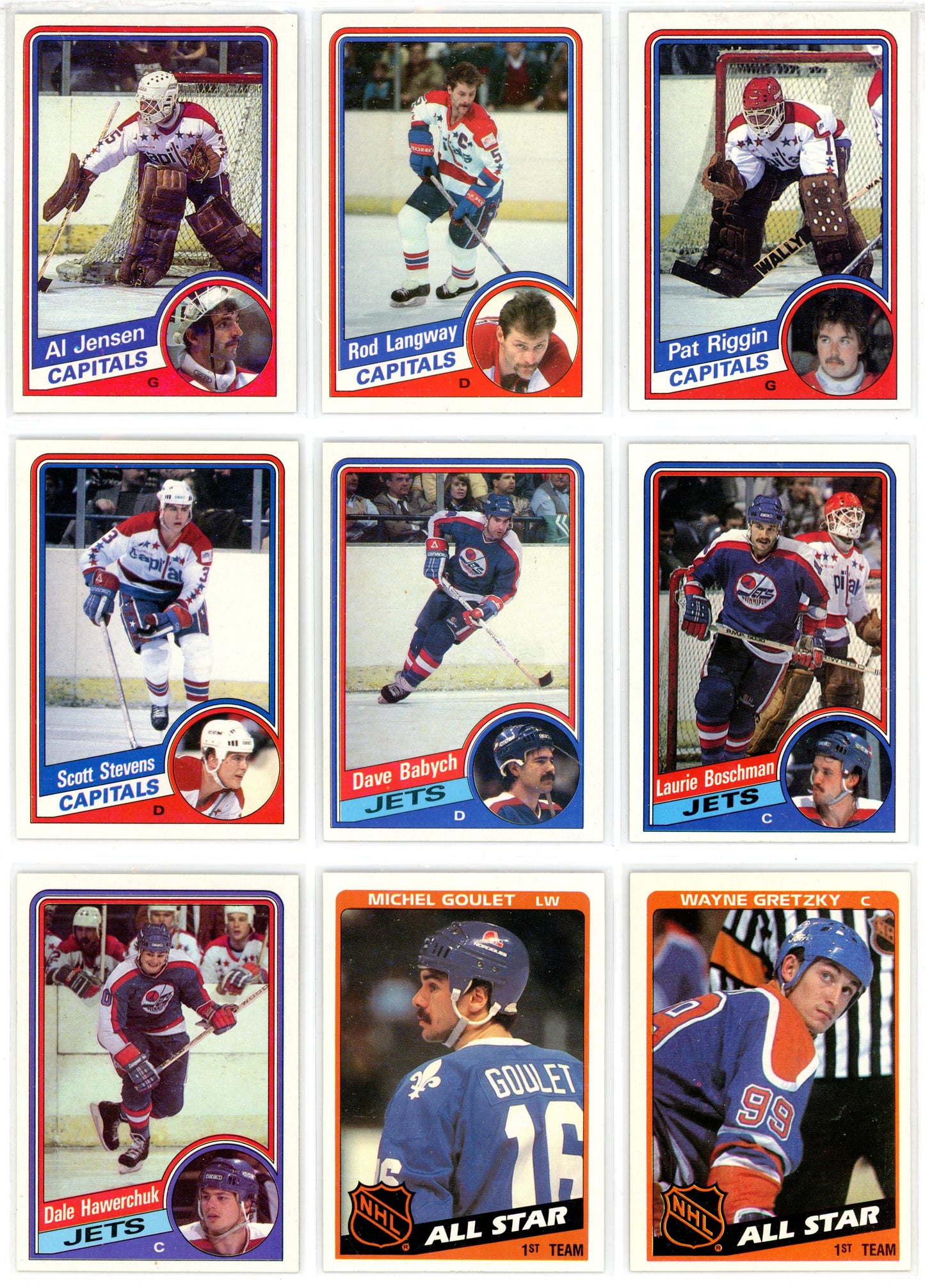 1984/85 Topps NHL Hockey Complete Set (165 Cards)