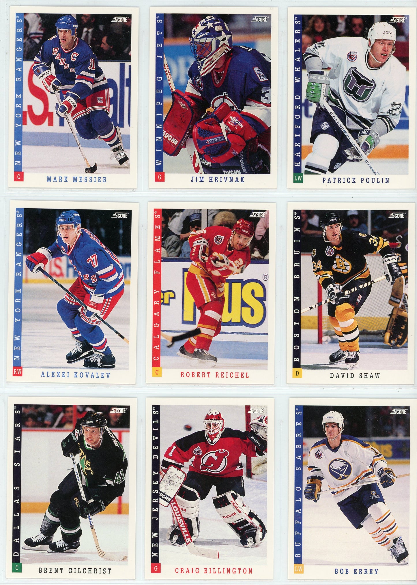 1993/94 Score NHL Hockey Card Complete Set (662 Cards)