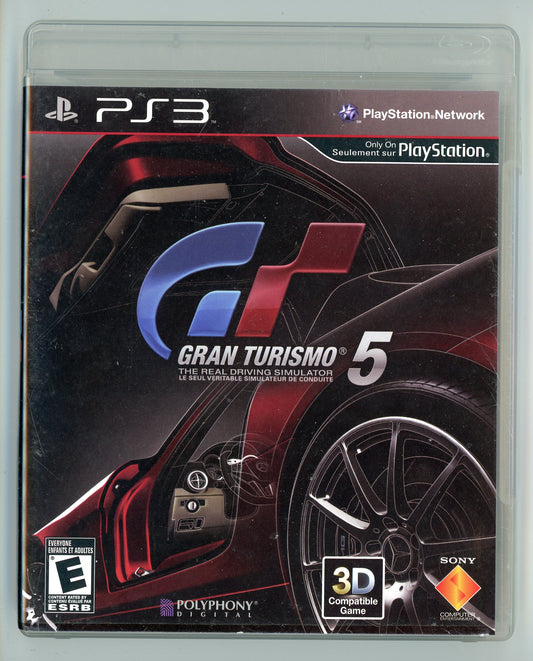 2010 Sony Gran Turismo 5 Playstation 3 Video Game Disc In Box