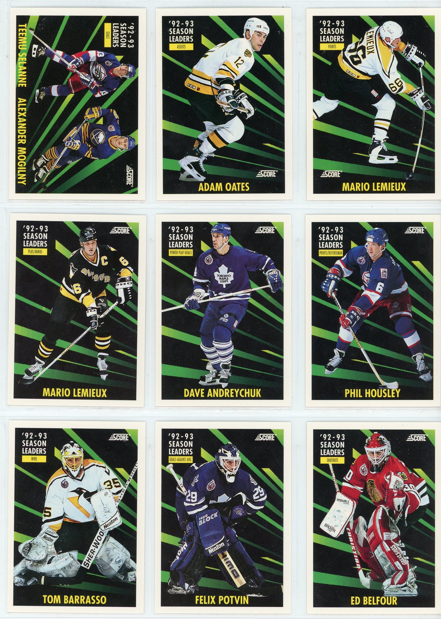 1993/94 Score NHL Hockey Card Complete Set (662 Cards)