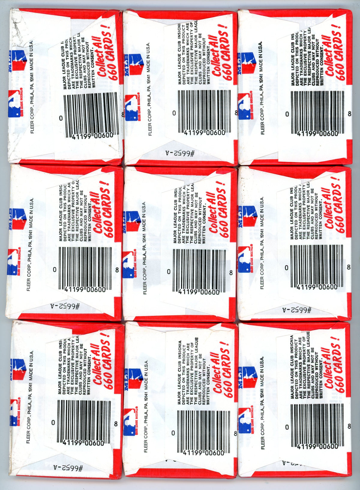 1983 Fleer MLB Baseball Card Unopened Wax Pack Lot (Lot of 10) Possible Gwynn, Sandberg Rookies