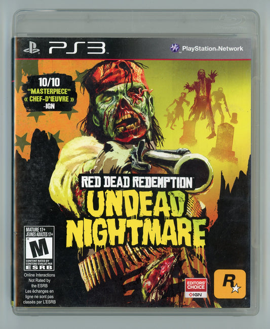 2020 Red Dead Redemption: Undead Nightmare Playstation 3 Video Game Disc In Box