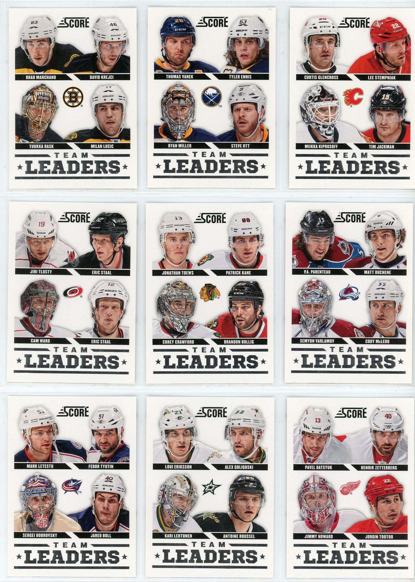 2013/14 Score NHL Hockey Card Complete Set (650 Cards)