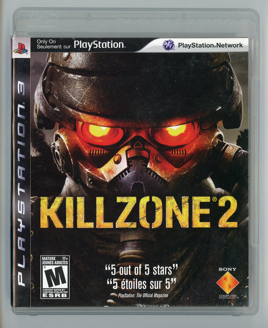 2009 Killzone 2 Playstation 3 Video Game Disc In Box