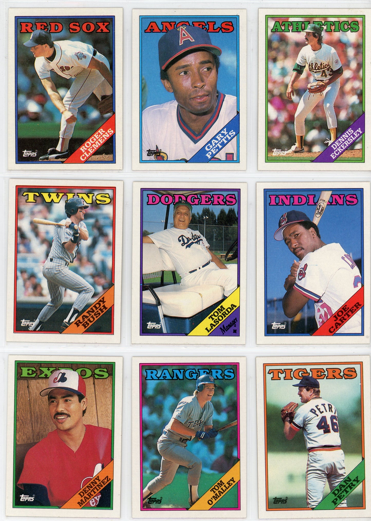 1988 Topps MLB Baseball Card Complete Set (792 Cards)
