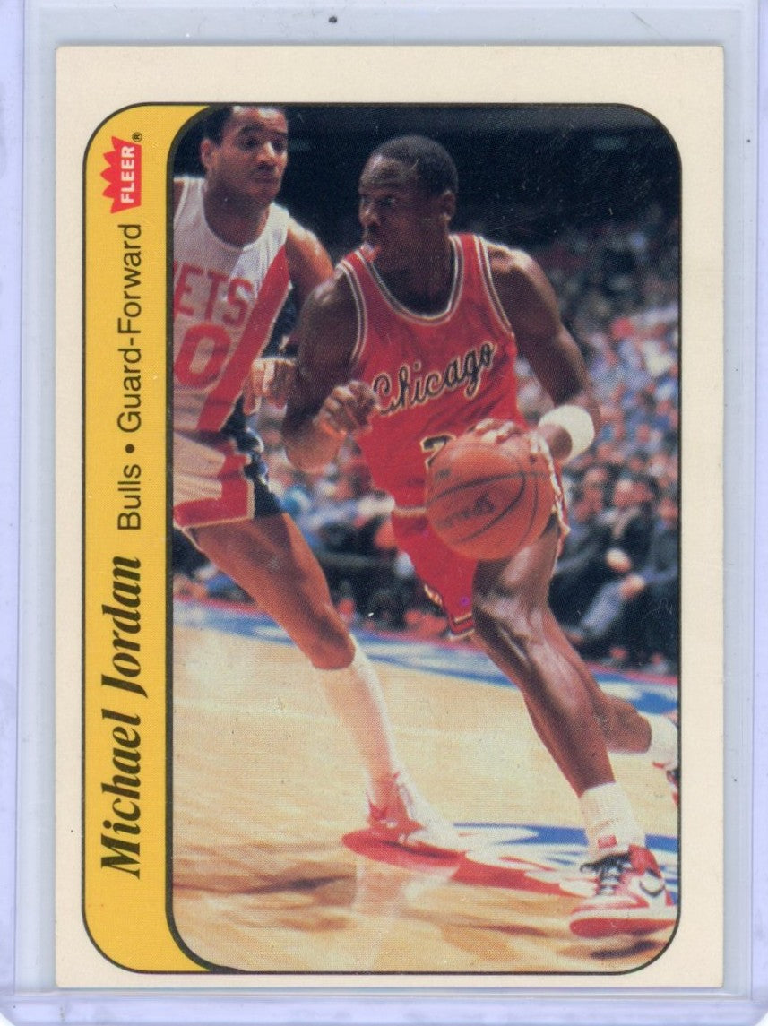 1986/97 Fleer NBA Basketball Complete Set (132 Cards) Michael Jordan Rookie BGS 7 + Stickers