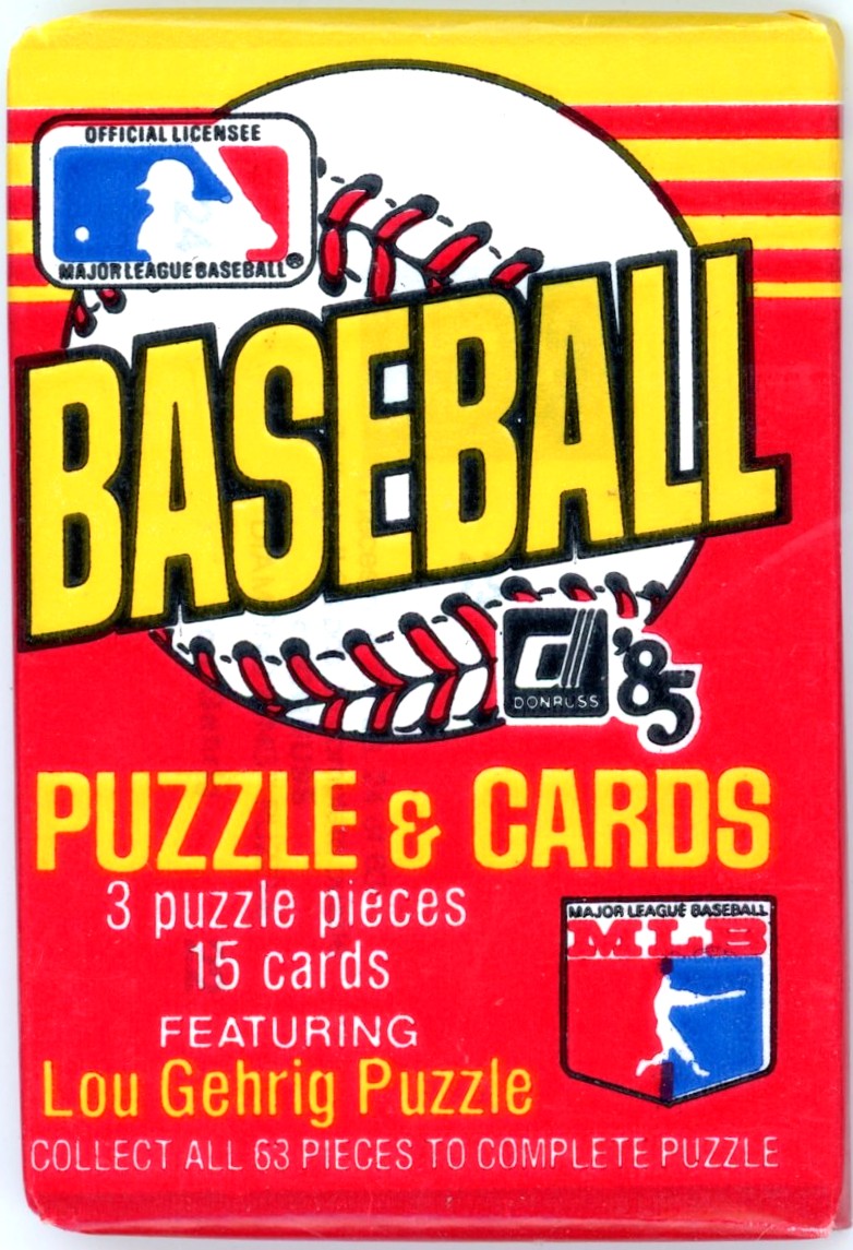 1985 Donruss MLB Baseball Puzzle & Card Unopened Wax Pack Lot (Lot of 45) Possible Puckett, Clemens Rookie