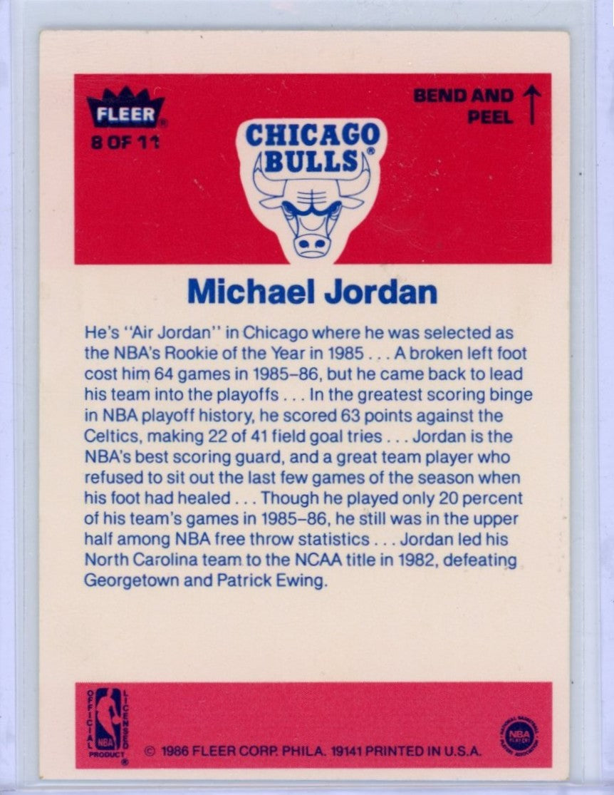1986/97 Fleer NBA Basketball Complete Set (132 Cards) Michael Jordan Rookie BGS 7 + Stickers
