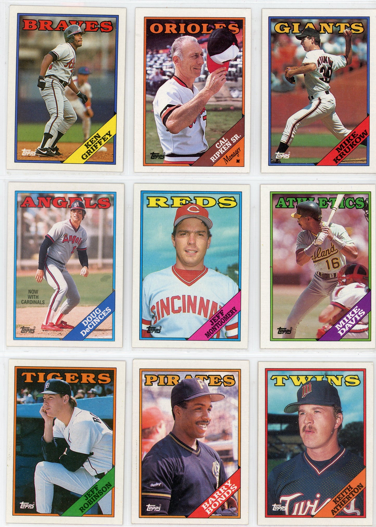 1988 Topps MLB Baseball Card Complete Set (792 Cards)