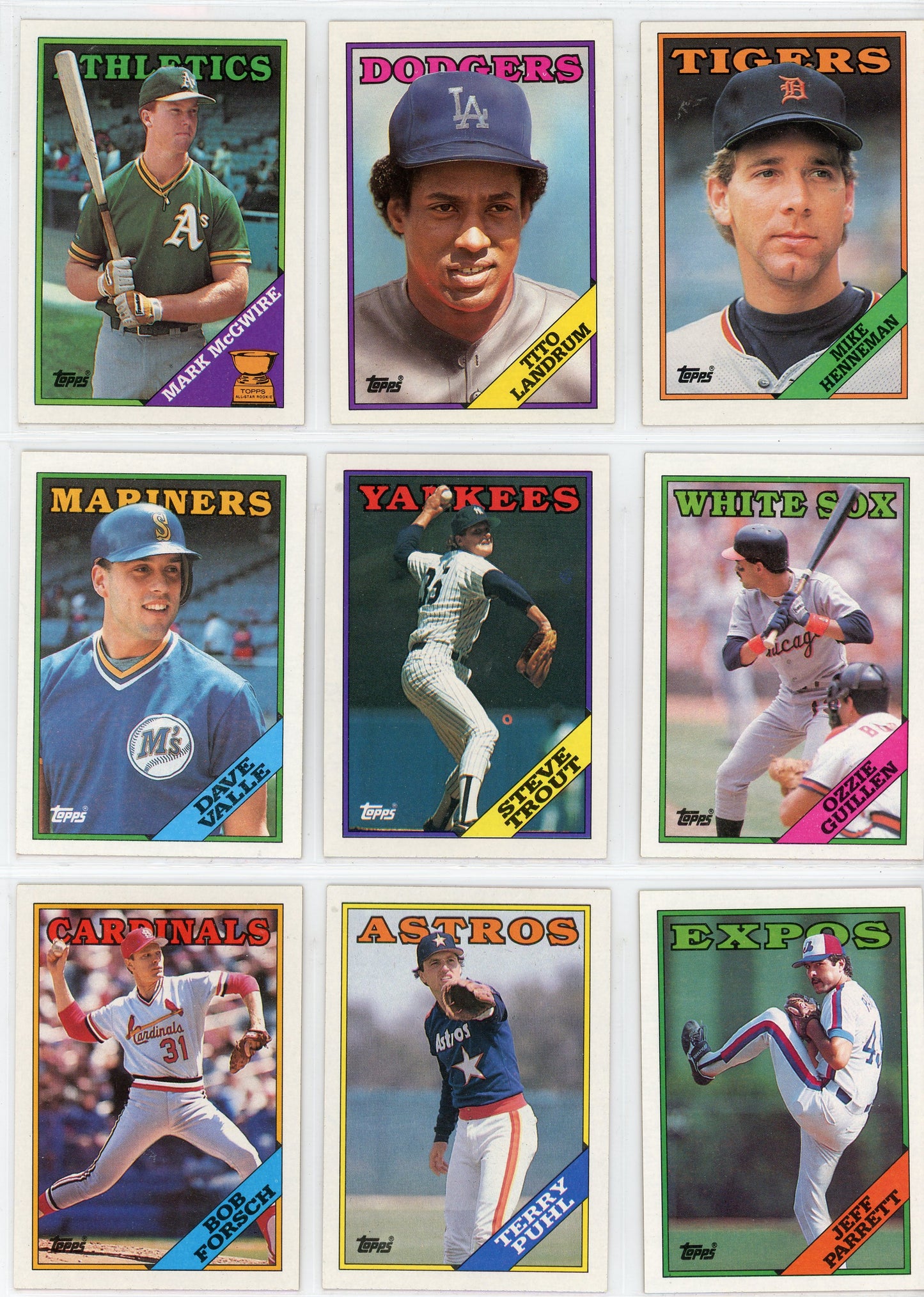 1988 Topps MLB Baseball Card Complete Set (792 Cards)