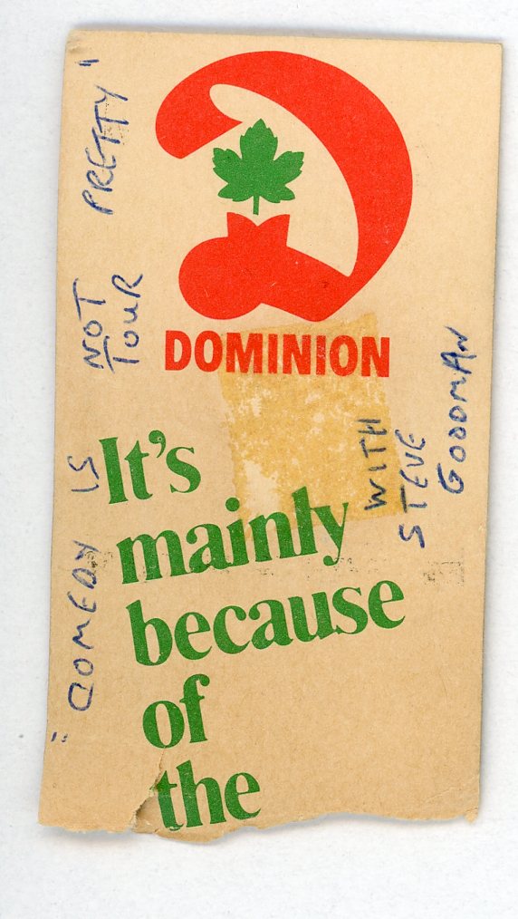 Steve Martin Vintage Ticket Maple Leaf Gardens (Toronto, 1979)