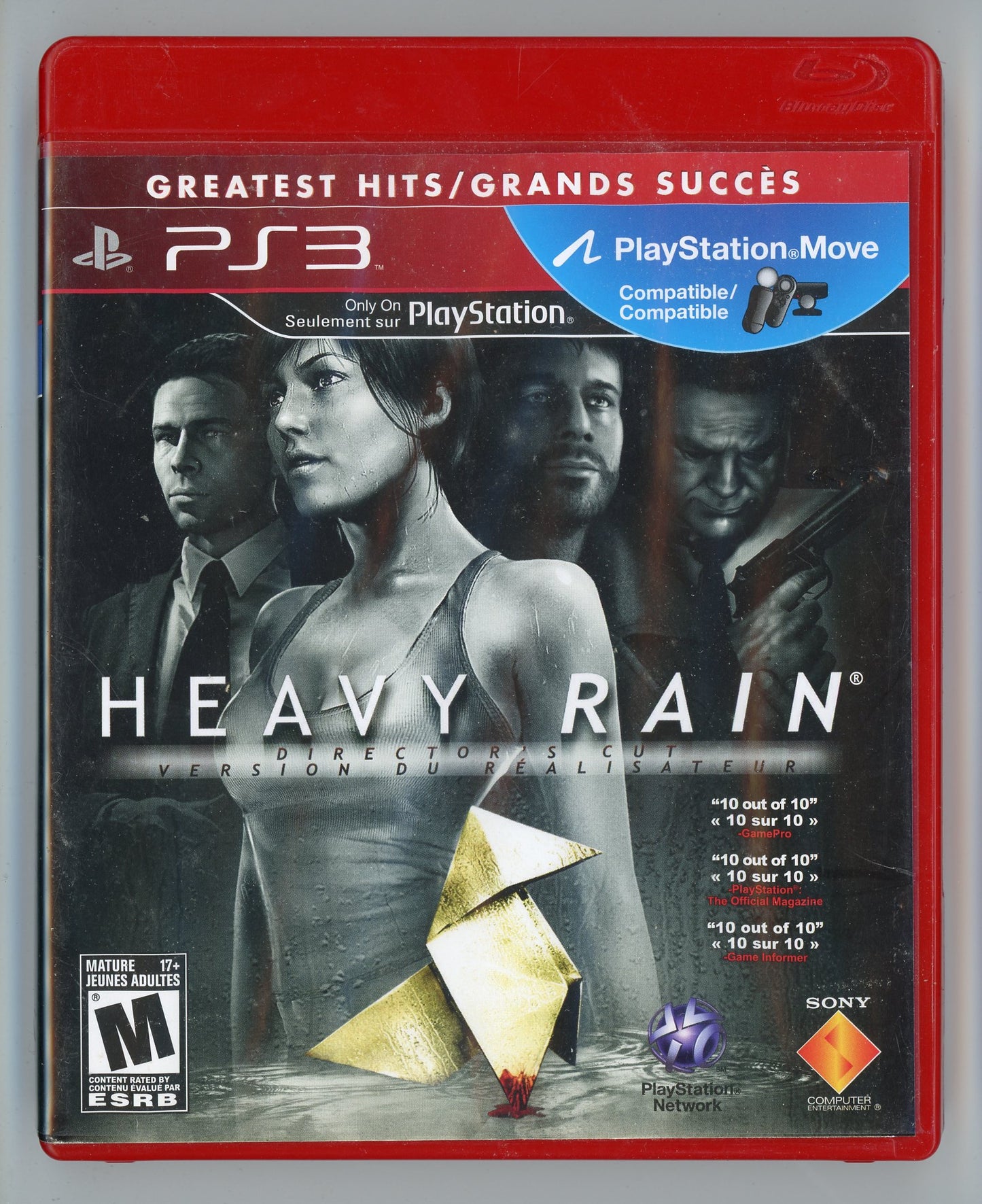 2009 Sony Heavy Rain Director's Cut Playstation 3 Video Game Disc In Box