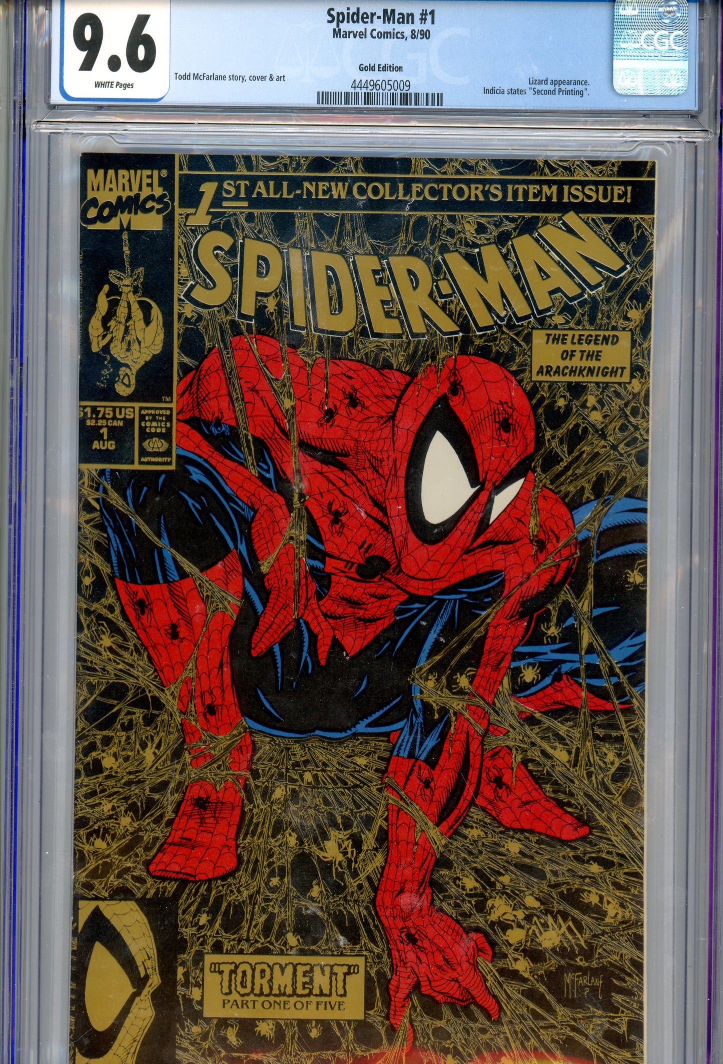 1990 Spider-Man #1 Graded Comic Book Collector's Item Issue CGC 9.6