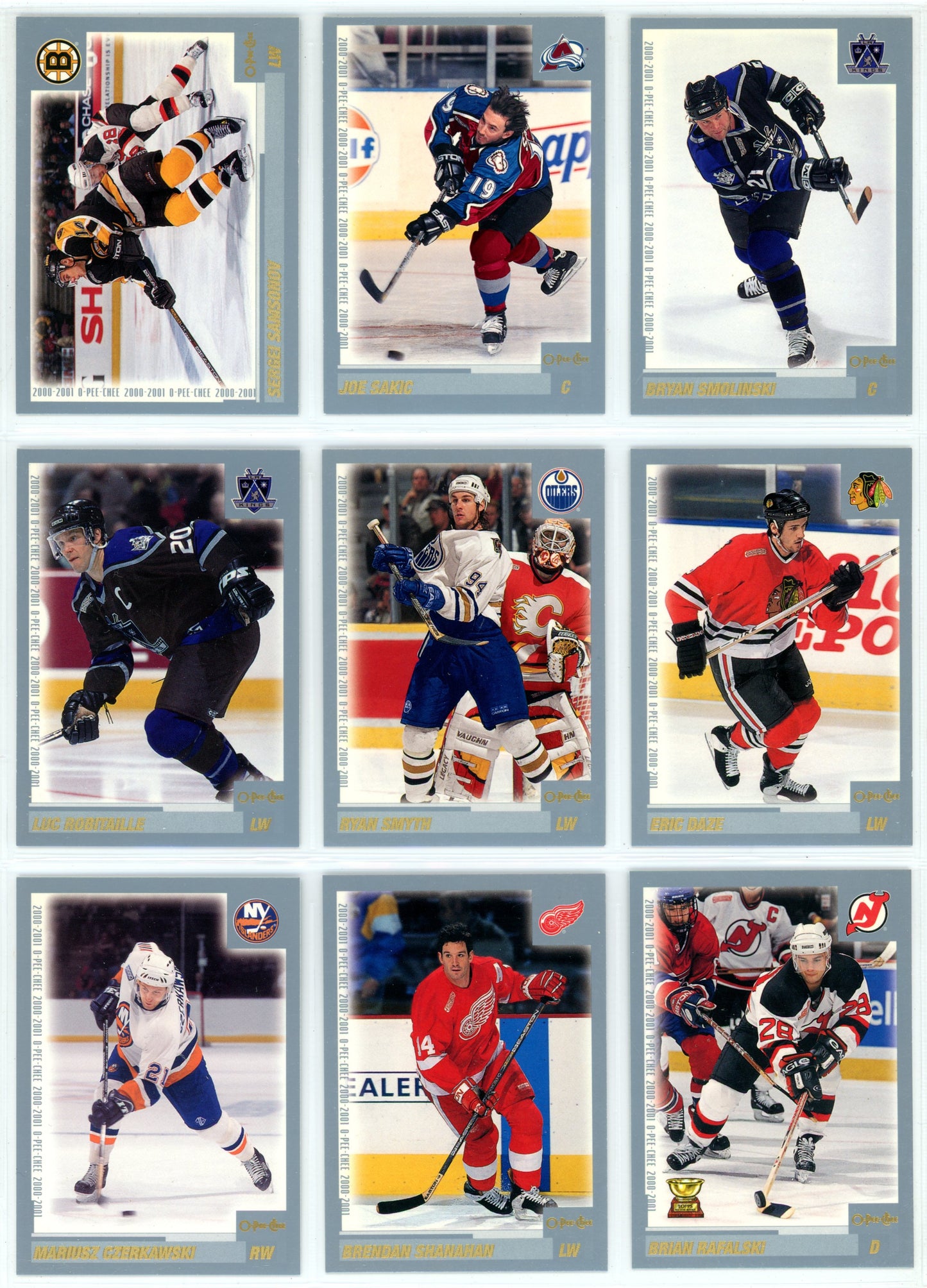 2000/01 OPC O-Pee-Chee NHL Hockey Complete Set (330 Cards) + Oversize Inserts (10 Cards)