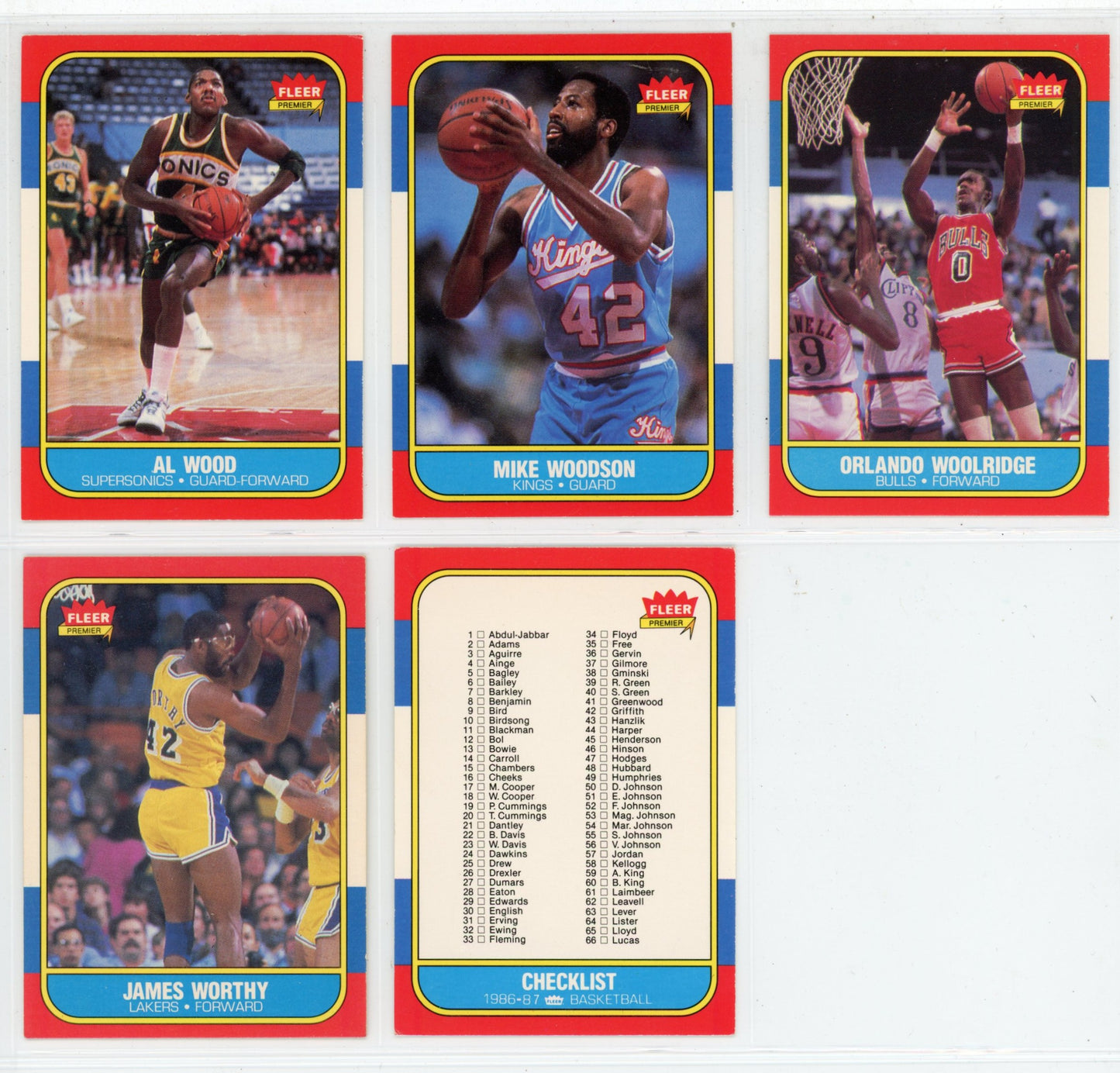 1986/97 Fleer NBA Basketball Complete Set (132 Cards) Michael Jordan Rookie BGS 7 + Stickers