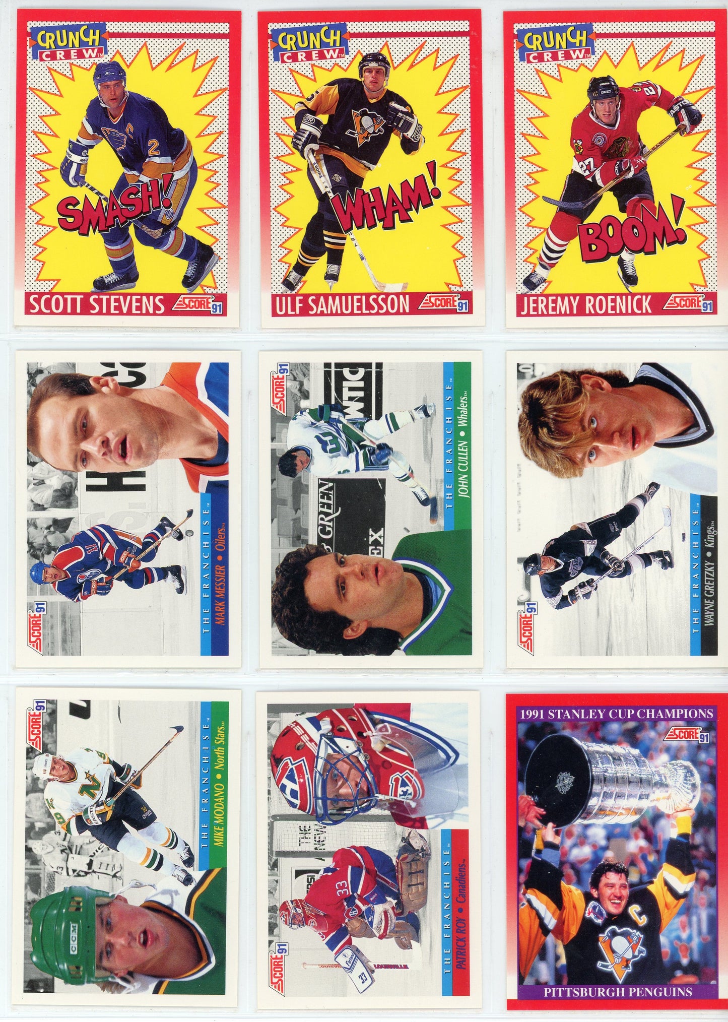 1991/92 Score Canadian Bilingual NHL Hockey Card Series 1 Set (330 Cards)