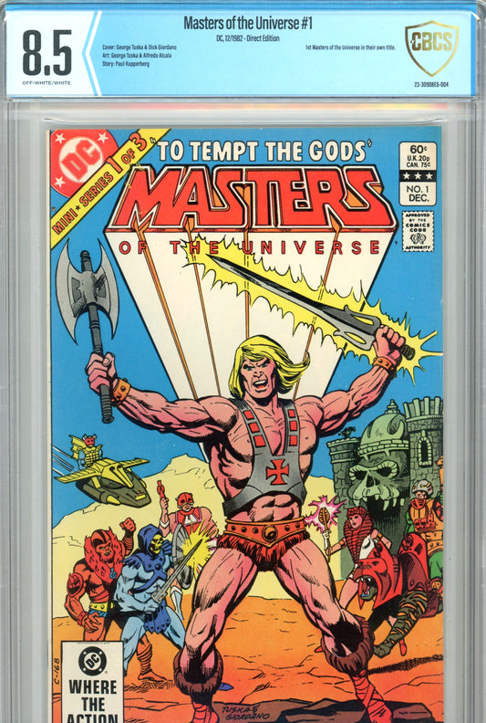 1982 DC Masters of the Universe #1 Graded Comic Book CBCS 8.5 1st Issue