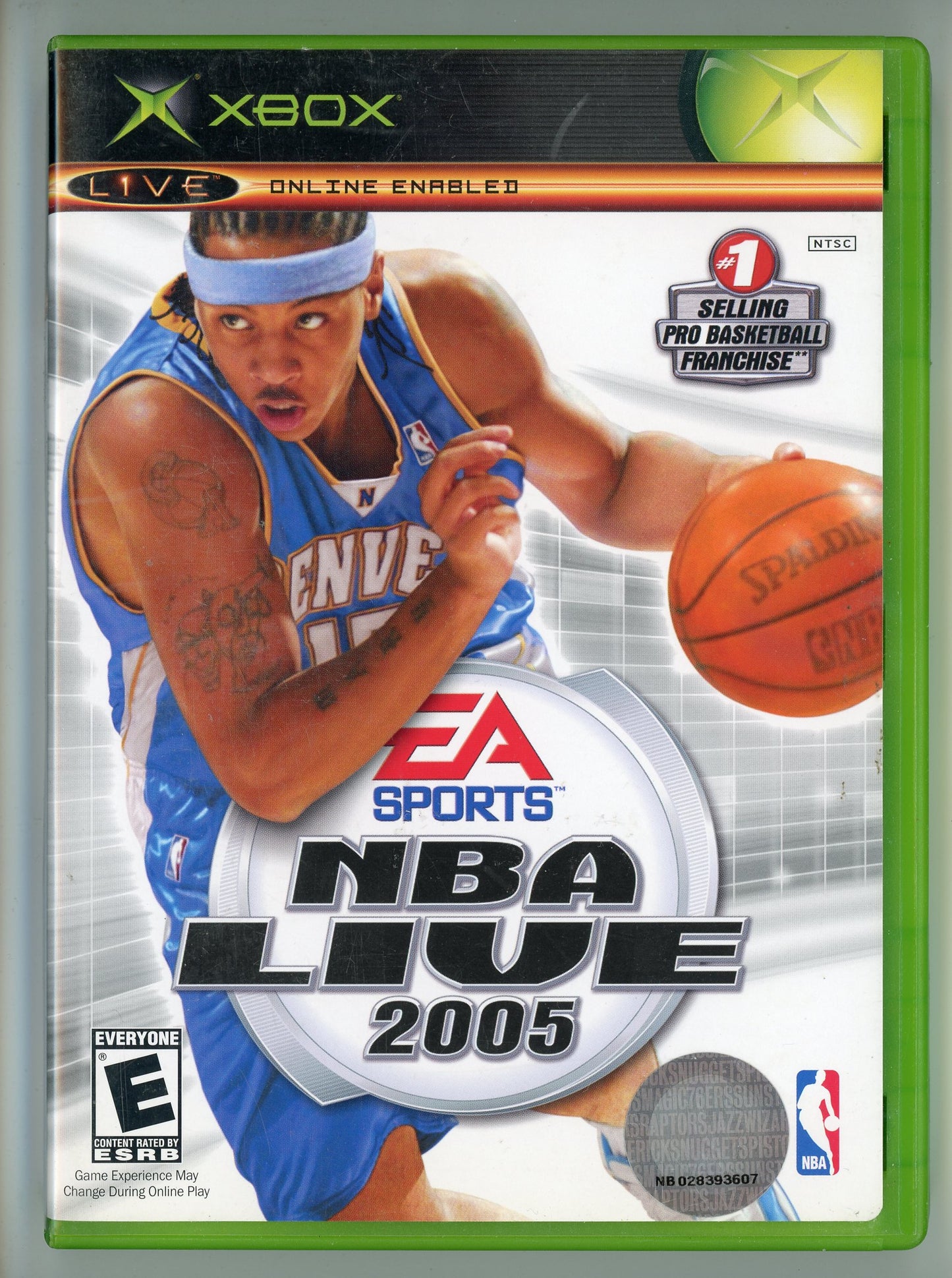 EA Sports NBA Live 2005 Xbox Video Game Disc In Box