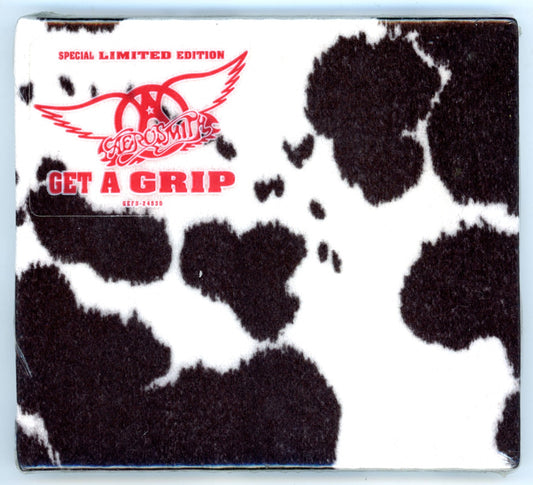 Aerosmith Get a Grip (1993) Special Limited Edition Cowhide Case Vintage CD (Sealed) Very Rare!