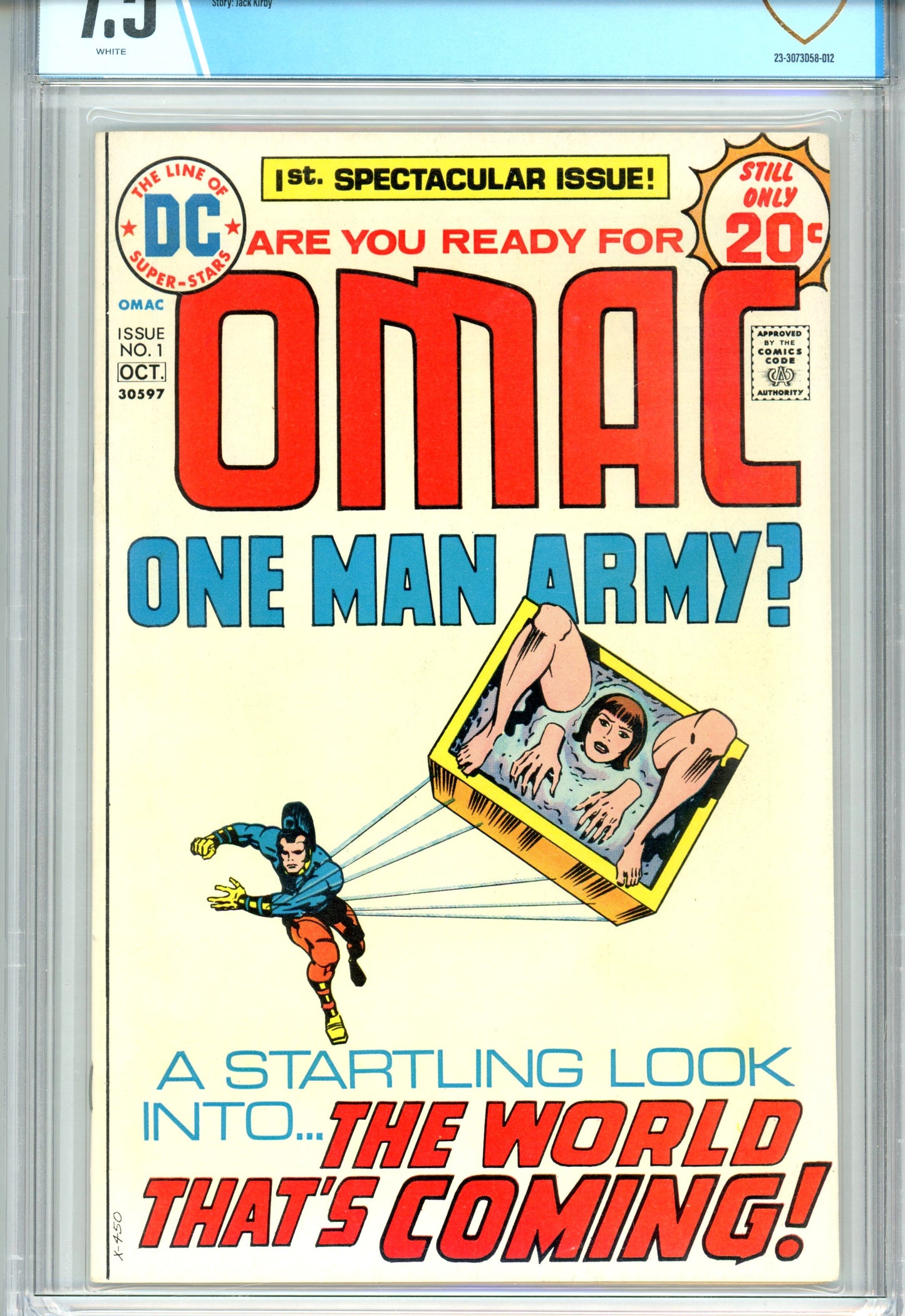 1974 DC Omac #1 Graded Comic Book CBCS 7.5 1st Appearance & Origin of Omac