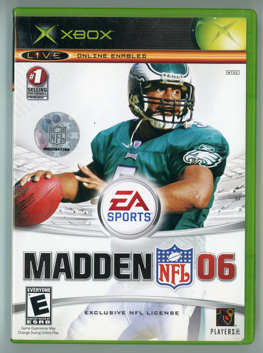 EA Sports Madden NFL '06 Xbox Video Game Disc In Box