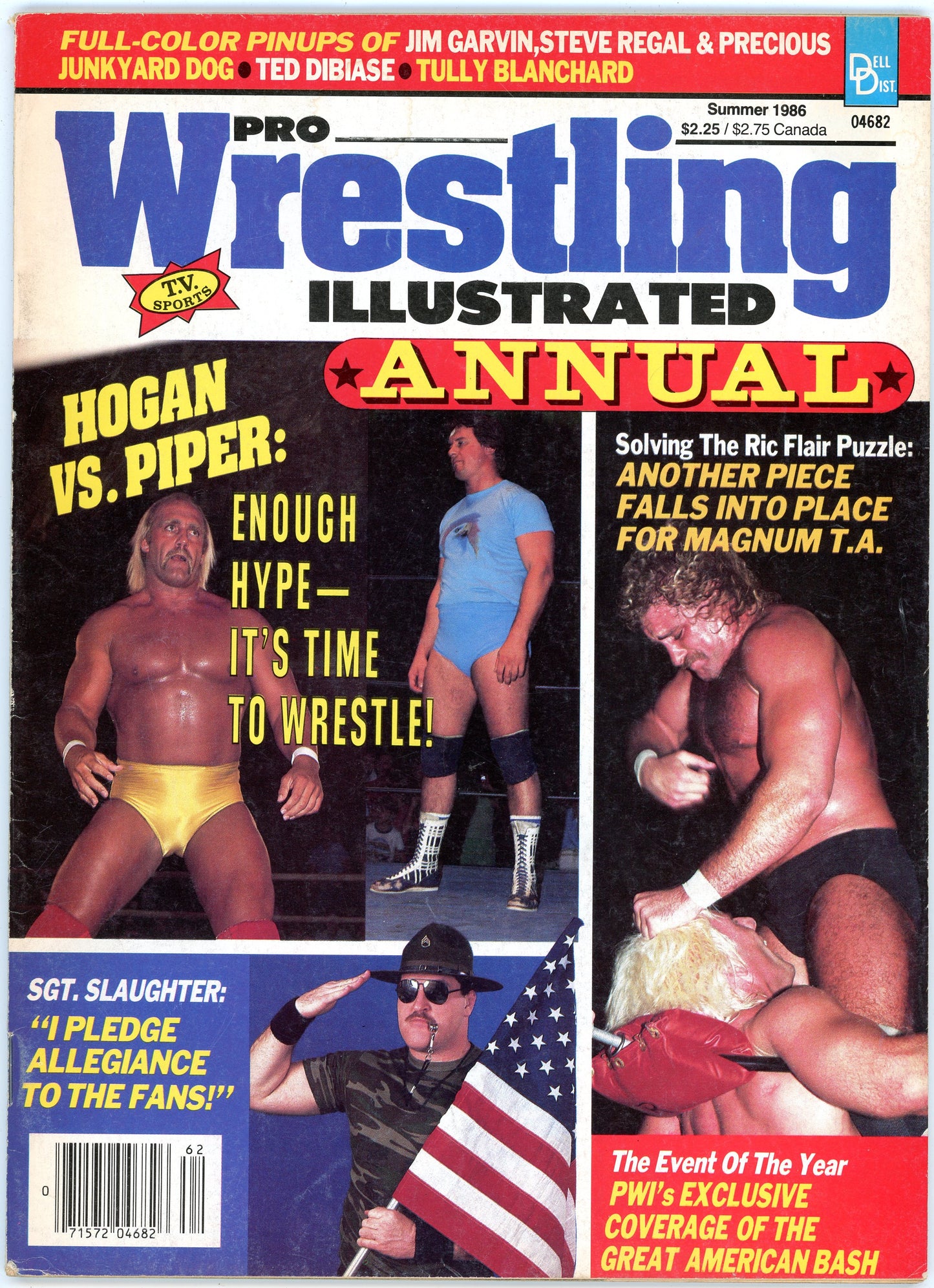 Pro Wrestling Illustrated Annual Vintage Magazine (Summer 1986) Hulk Hogan vs. Roddy Piper