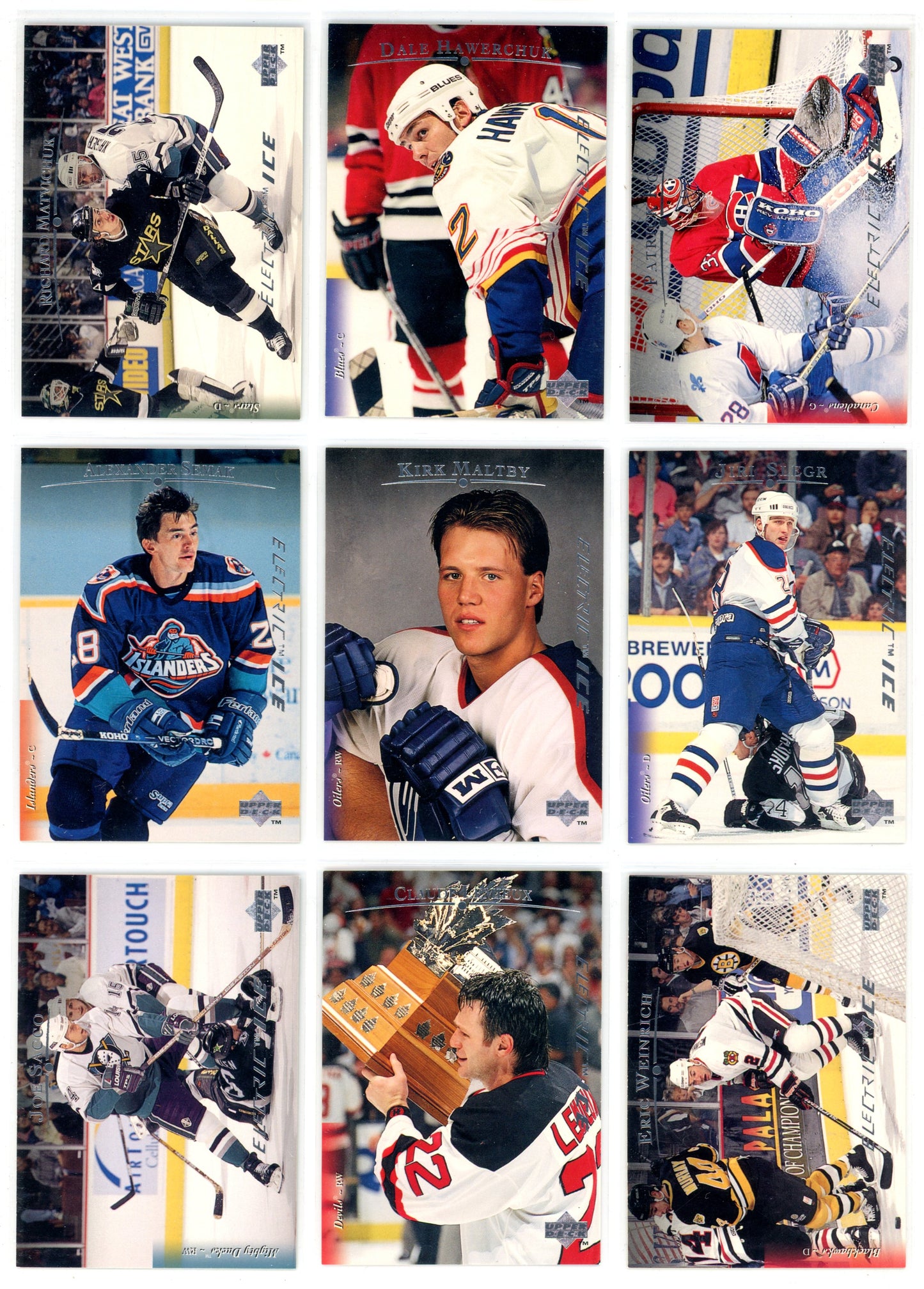 1995/96 Upper Deck Electric Ice Hockey Card Complete Set (570 Cards) Rare!
