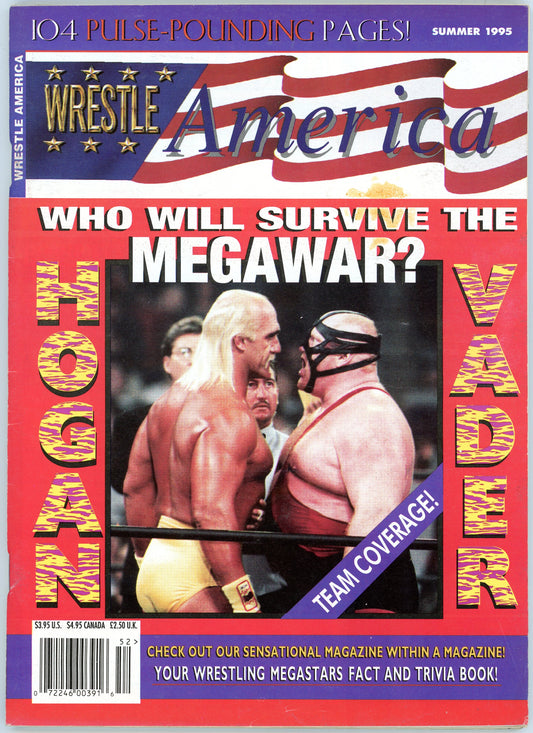 Wrestle America Vintage Wrestling Magazine (Summer 1995) Hulk Hogan vs. Big Van Vader