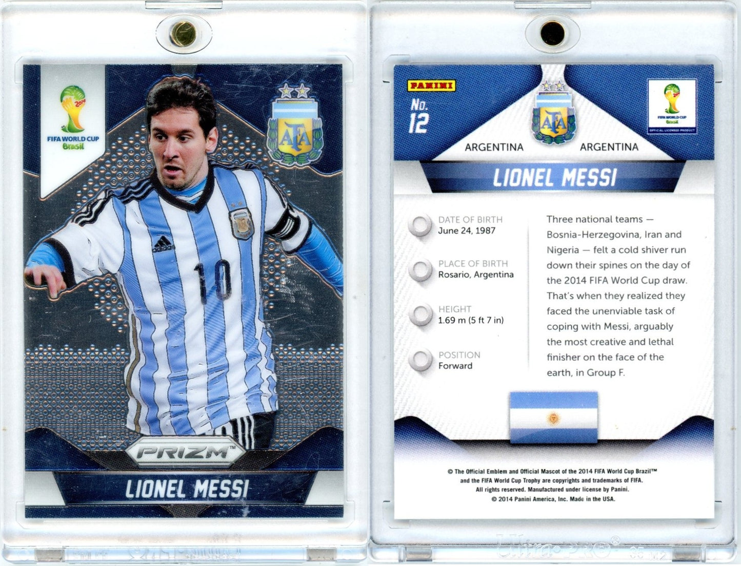 2014 Panini Prizm FIFA World Cup Soccer Complete Set (201 Cards) Messi, Ronaldo