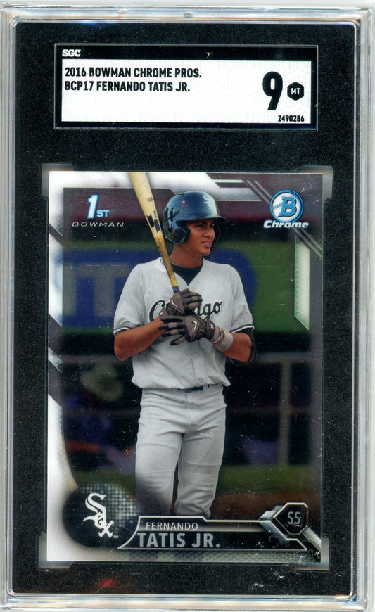 2016 Bowman Chrome Prospects Fernando Tatis Jr. Graded Card #BCP17 SGC 9