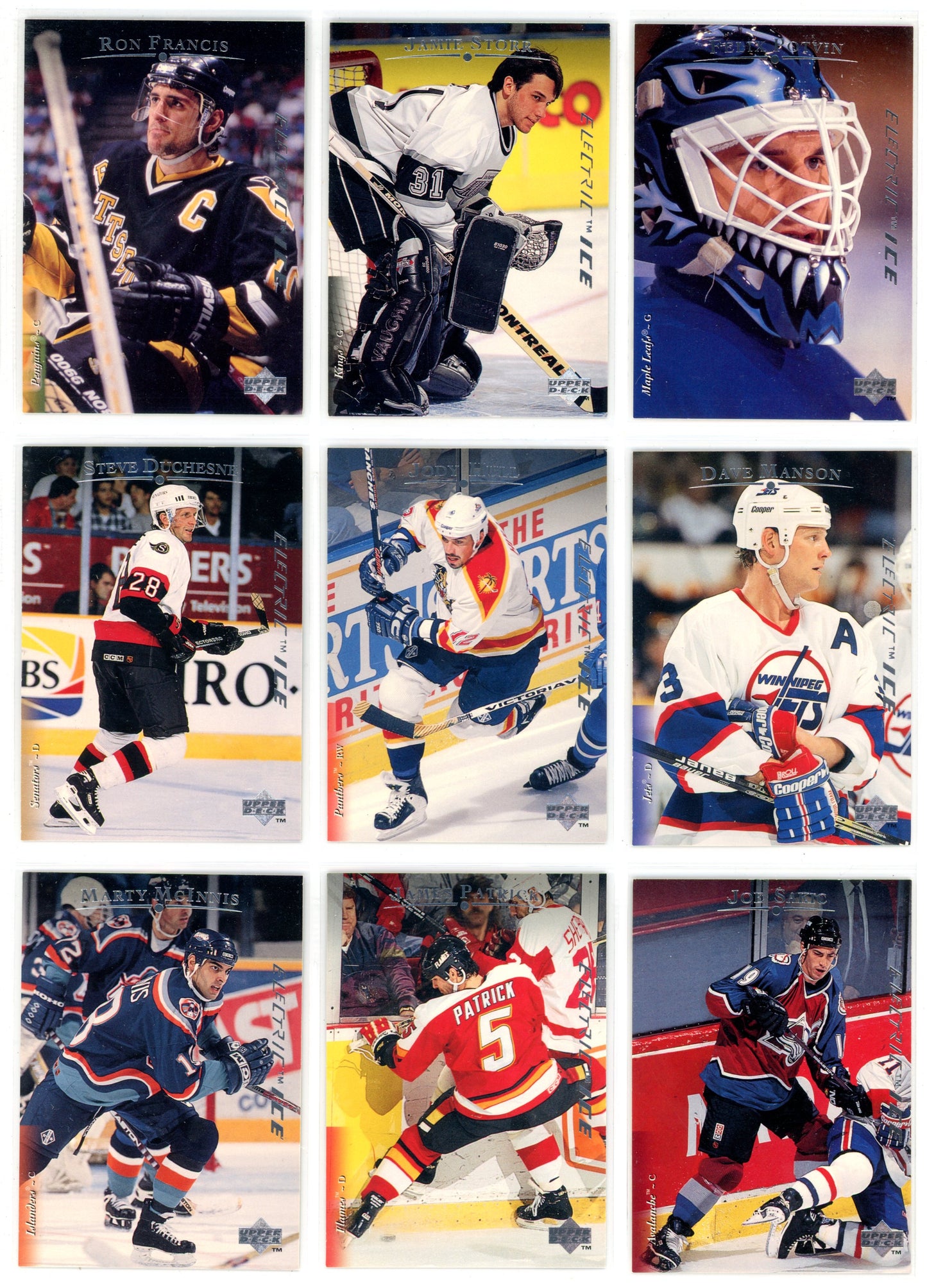 1995/96 Upper Deck Electric Ice Hockey Card Complete Set (570 Cards) Rare!