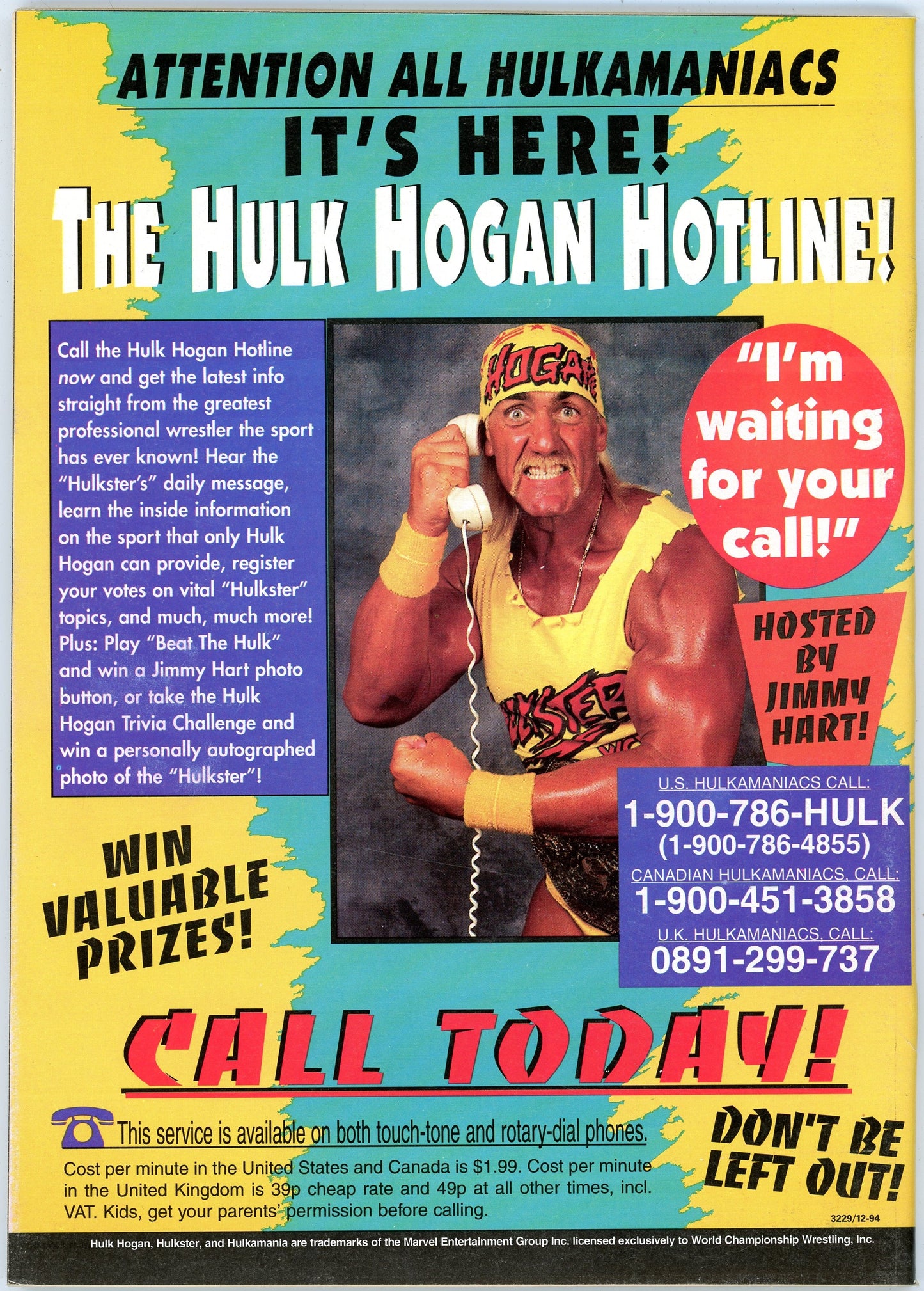 Wrestle America Vintage Wrestling Magazine (Summer 1995) Hulk Hogan vs. Big Van Vader